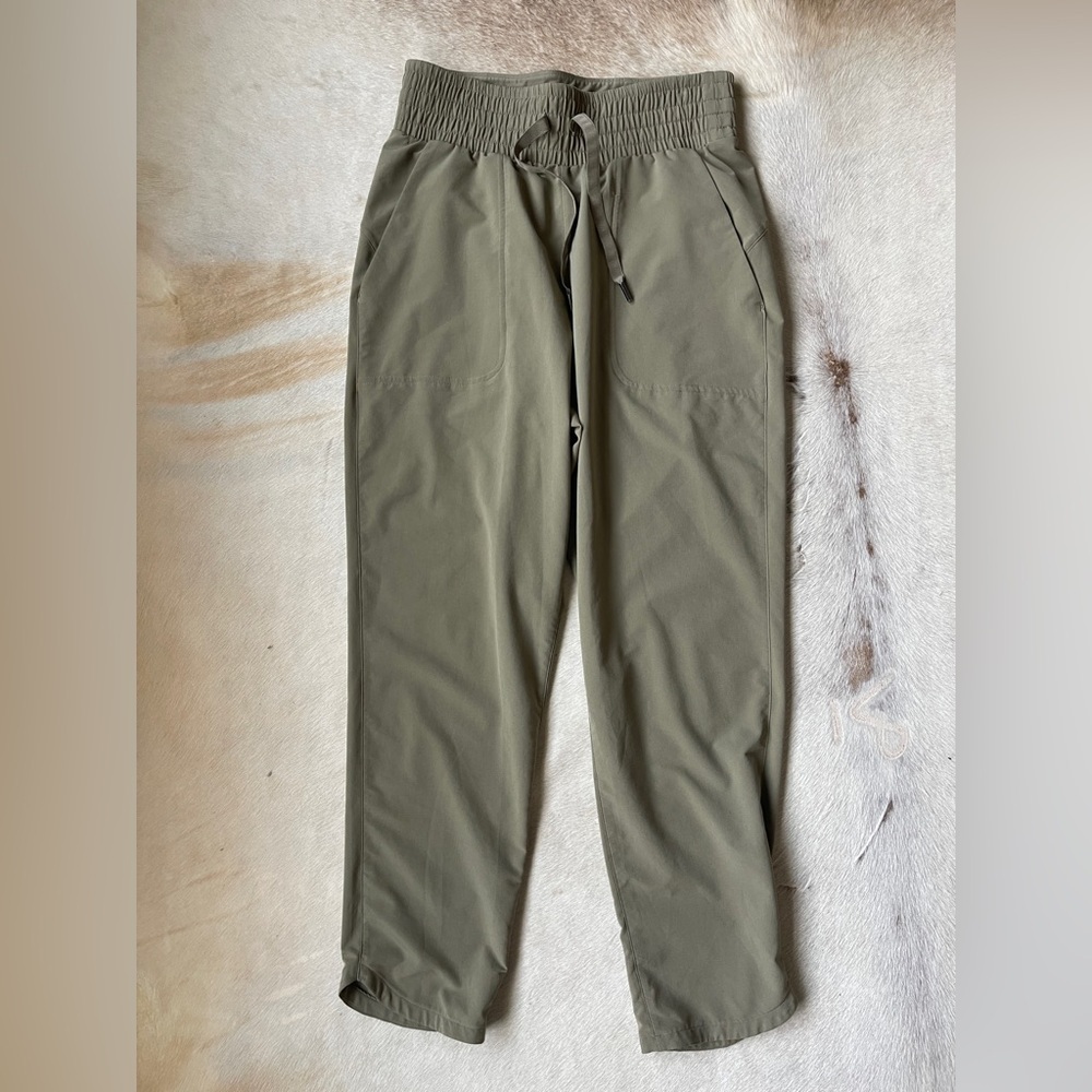 Spanx Green Out of Office Trousers in Tuscan Olive Pants - Picture 3 of 6